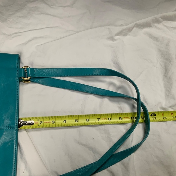Teal Blue Leather Shoulder Bag by Hobo - Picture 5 of 9